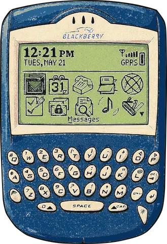 An old Blackberry